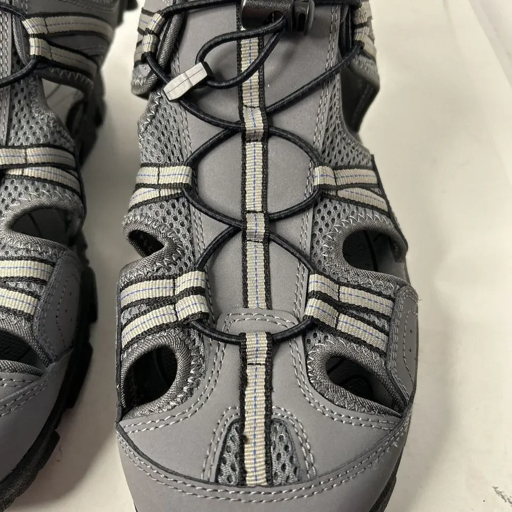 Lands End Mens Loca Water‎ Sports Sandals Gray BlackBungee  display picture 2